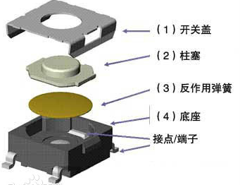 輕觸開關(guān)端子結(jié)構(gòu)