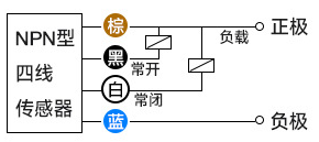 npn型接近開關四線接線圖